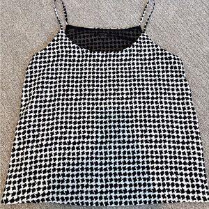 Ann Taylor Black and White Patterned Camisole